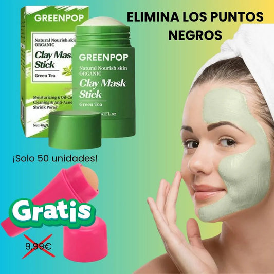 Mascarilla Té Verde Rodillo Volcánico